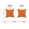 2 Pieces Fall Pillow Covers 20x20 Inch ,Burnt Orange White Pumpkin Throw Pillows Case,Autumn Outdoor Decorative Square Linen Farmhouse Harvest Decor Cushion Covers for Home Sofa Bed Couch